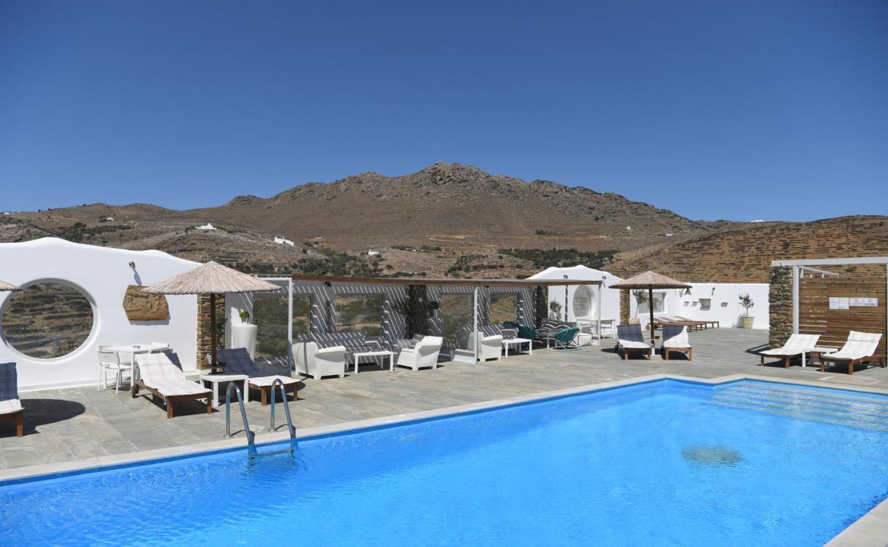 Glafki Hotel Tinos Pánormosz Kültér fotó