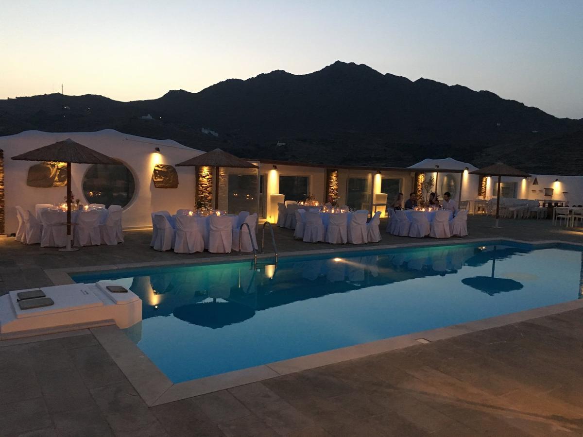 Glafki Hotel Tinos Pánormosz Kültér fotó