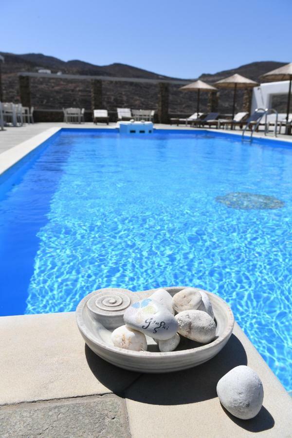 Glafki Hotel Tinos Pánormosz Kültér fotó